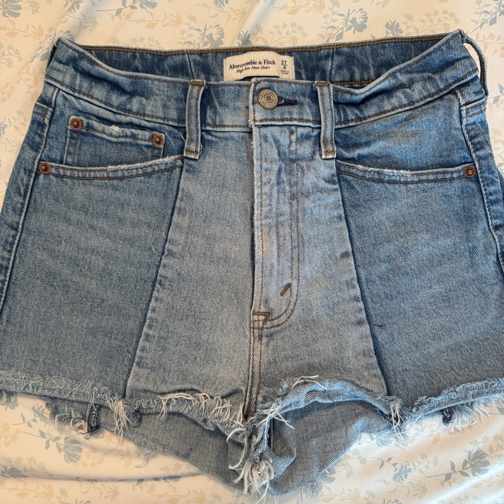 Abercrombie & Fitch Light Blue Jean Shorts